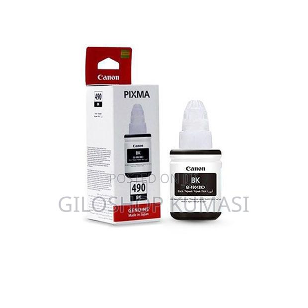 Canon Original Ink Cartridge Gi-490 PGBK Gi490pgbk Black · Photo 1
