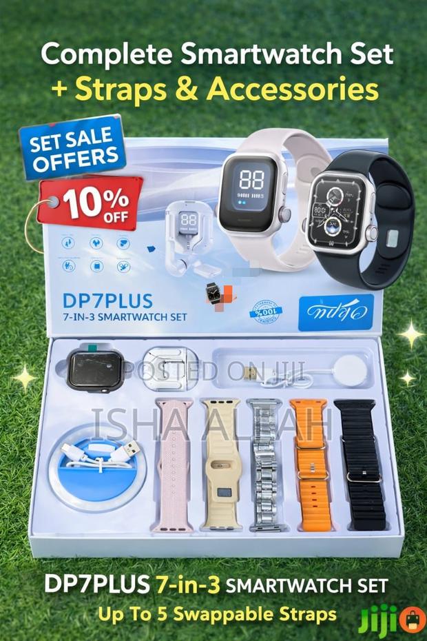 Dp7 Smartwatch Lifestyle Set With Mini Selfie Light · Photo 1