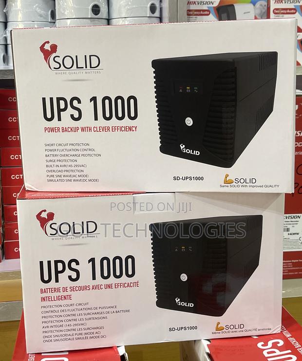Ups 1000va Solid Power Backup With Clever Efficiency 600w · Photo 1