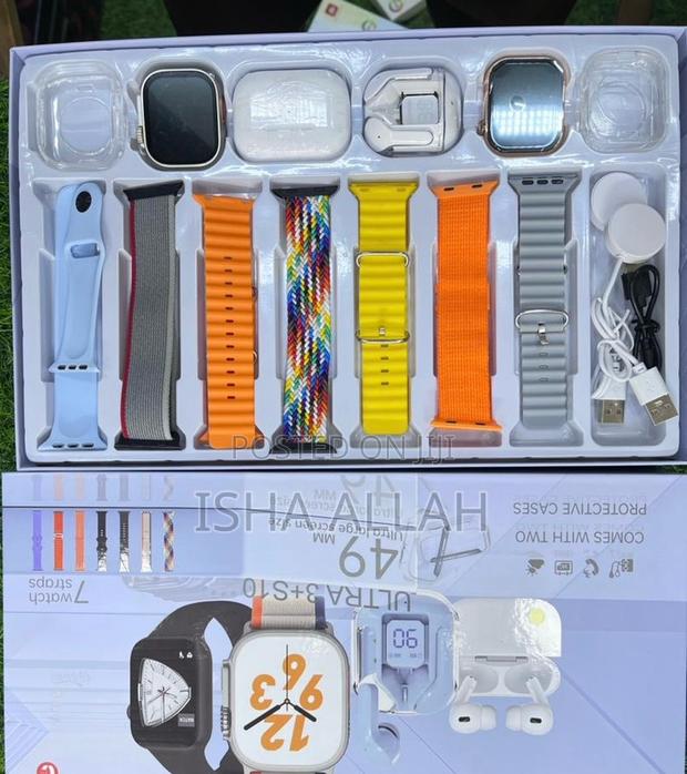 Rock 2 Smartwatch Combo , 2 Watches,2 Airpods, 2 Watch Cases · Photo 1