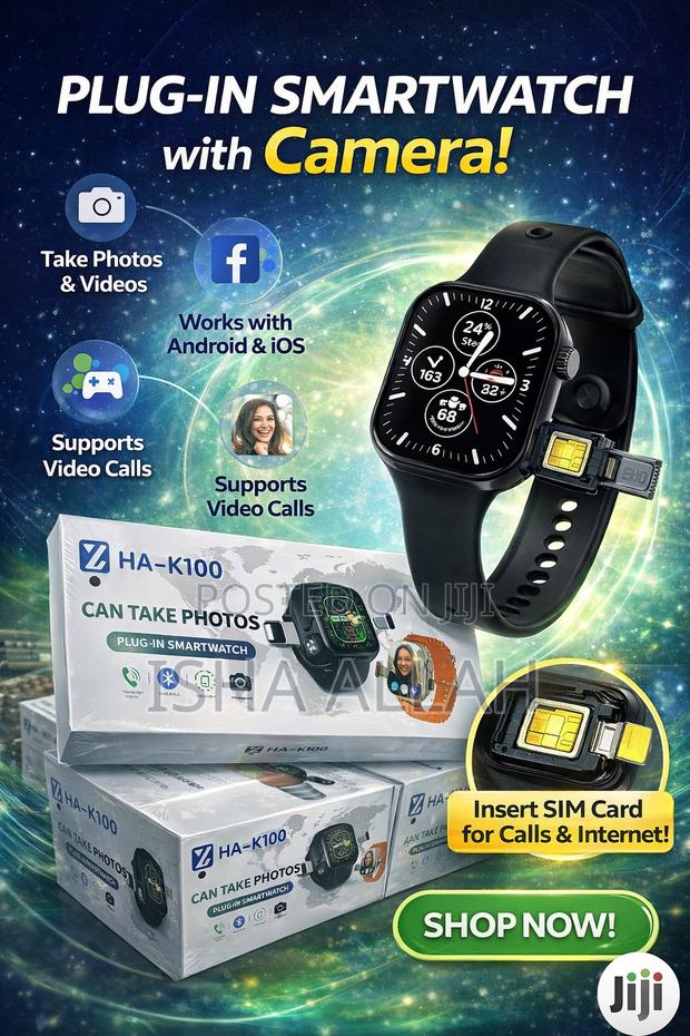 Simcard Smart Watch With Camera – Make Calls, Take Photos · Photo 4