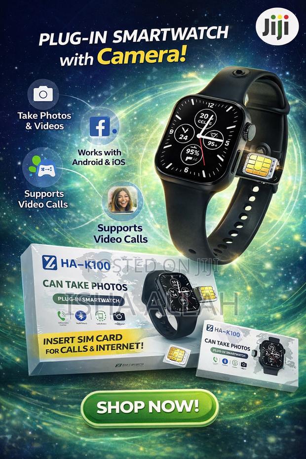 Simcard Smart Watch With Camera – Make Calls, Take Photos · Photo 2