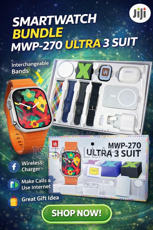 Mwp270 Ultra Watch Suit Full Bundle With Extra Straps Wireless Charger · Photo 1