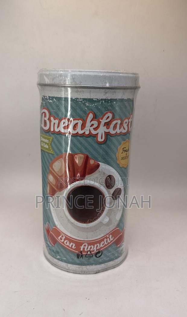 Vintage Retro Cafe Breakfast Storage Tin · Photo 1