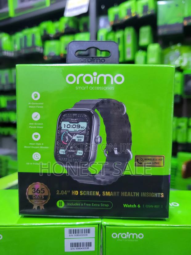 Oraimo Watch 6 2.04" TFT Ip68 Smart Watch · Photo 1