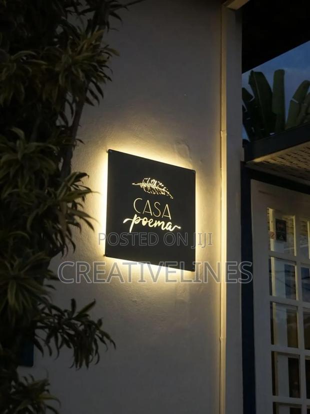 Rectangular Backlit Signage · Photo 1