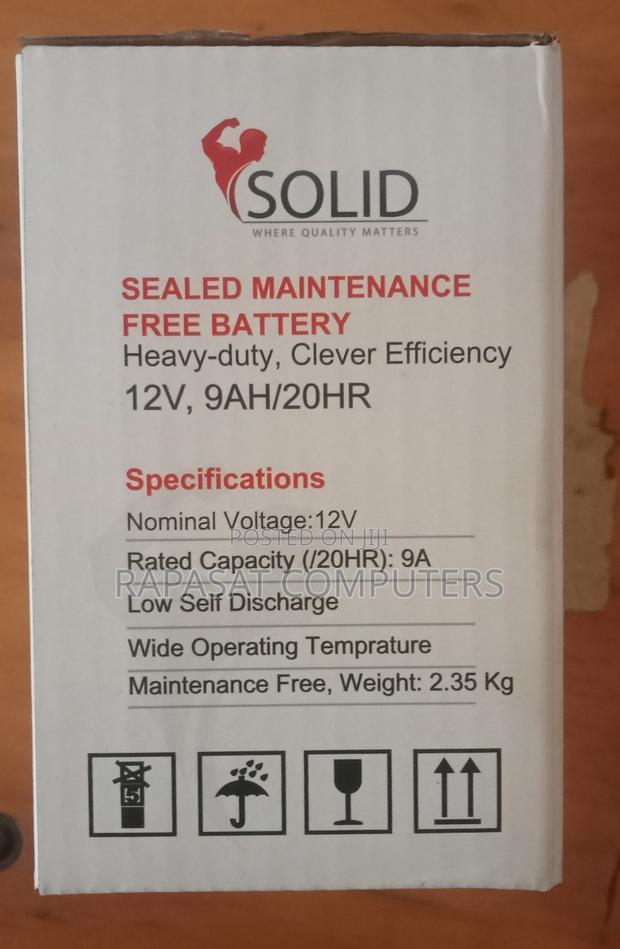 12v*9ah Ups Battery Solid Brand · Photo 3