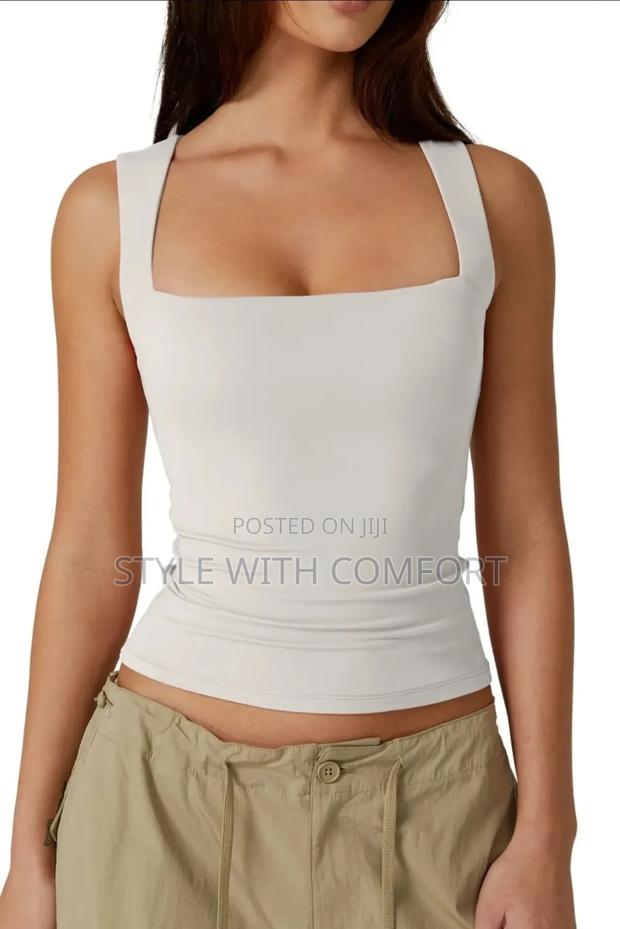 Square Neck Ladies Top. Luxury Fabric. Double Layered. · Photo 3