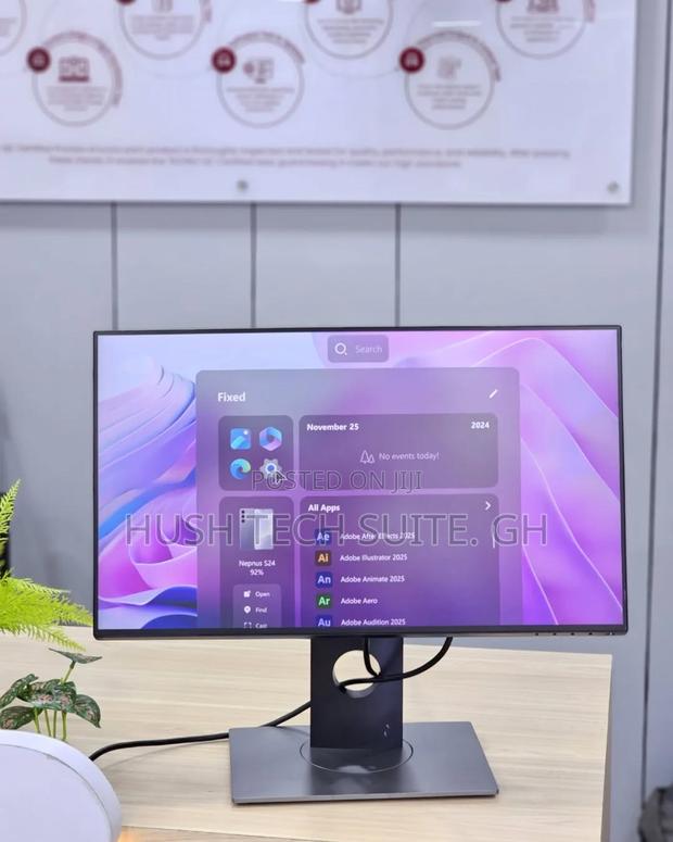 24” Dell Ips Display Ultra Wide Frameless Monitor · Photo 1