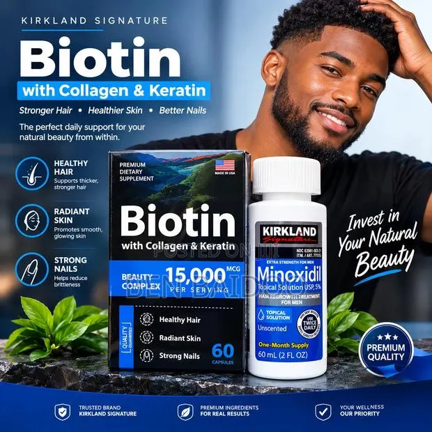 Kirkland Minoxidil+Biotin Supplement (Best Hair Combo) · Photo 1