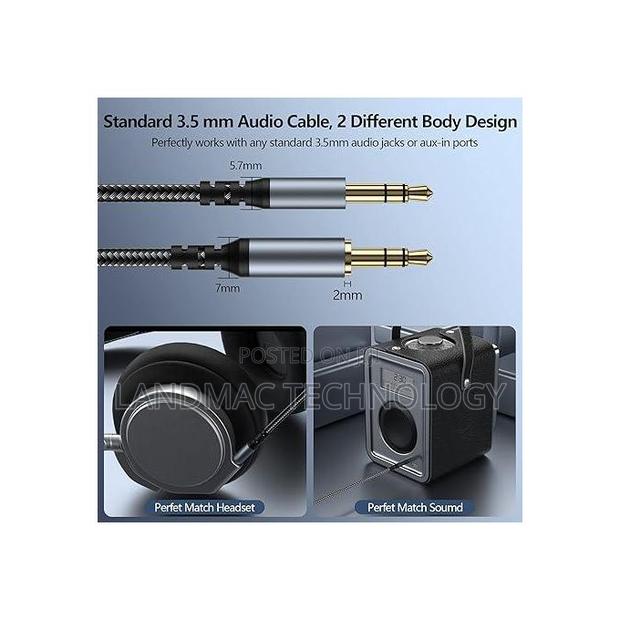 Male to Male Cable Audio Aux Cord · Photo 2