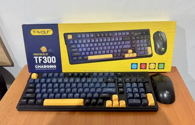 T-Wolf RGB Gaming Wireless Rechargeable Keyboard Mouse - TF300 · Photo 1