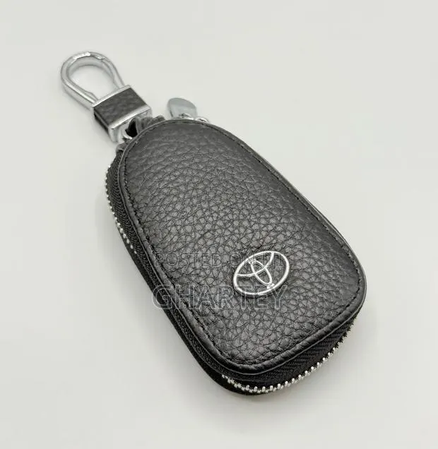 Premium Leather Key Fob Cover With Clip - All Favorite Car Package · Photo 1