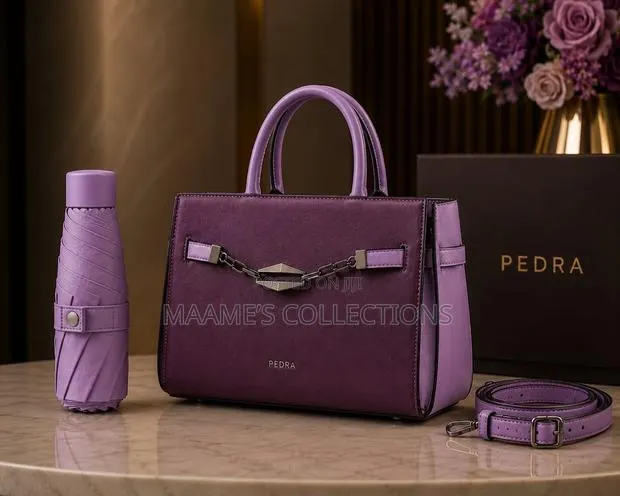 PEDRA Premium Handbag Set With Matching Foldable Umbrella · Photo 1