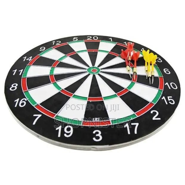 Quality 17inch Safety Double Sided Dartboard Set With 6pins · Photo 1