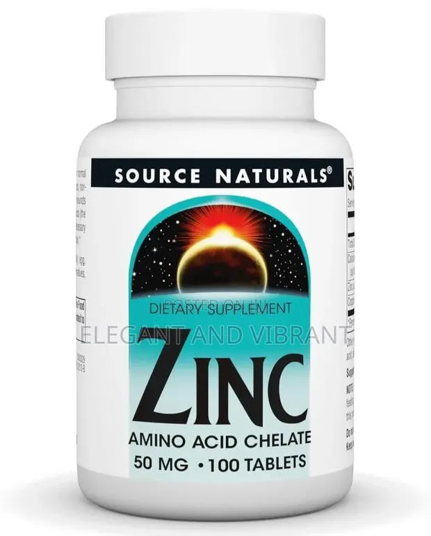 Zinc Amino Acid Chelate - 50mg - 100 Tablets · Photo 1