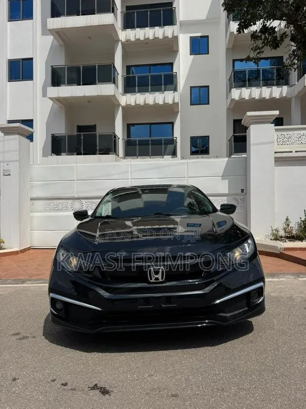 Honda Civic LX Sedan 2019 Black · Photo 1