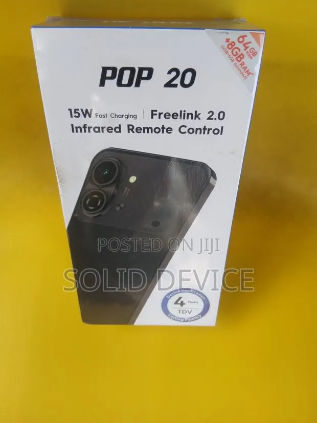 New Tecno Pop 20 64 GB Black · Photo 1