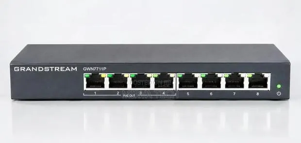 Grandstream 8 Port L2-Lite Managed Gigabit POE Switch GWN7711P · Photo 1