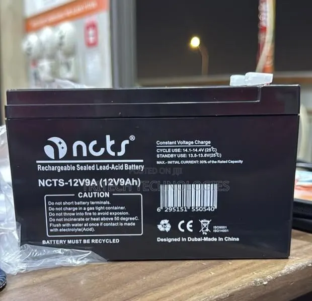 NCTS-12V9A 12-Volt 9Ah Sealed Lead-Acid Rechargeable Battery · Photo 1