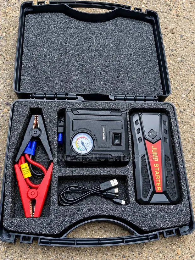 Jump Starter Tyre Inflator – 2-in-1 Emergency Kit · Photo 1