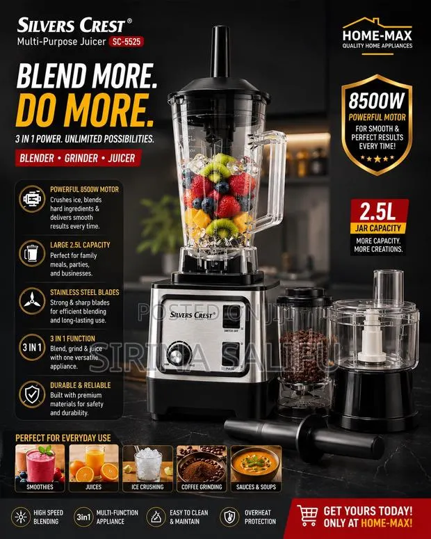 Original Silver Crest 4500w Commercial Blender · Photo 1