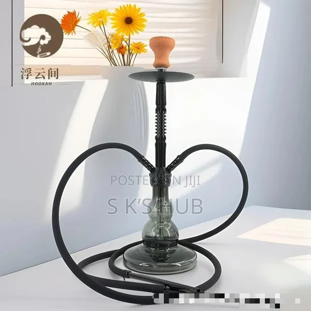 Double Pipe Shisha Pots (Silicon Pipes Silicon Flavor Bowl) · Photo 1