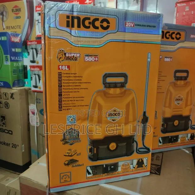 Long Last Original 20v Cordless 16l Knapsack Sprayer From Ingco · Photo 1