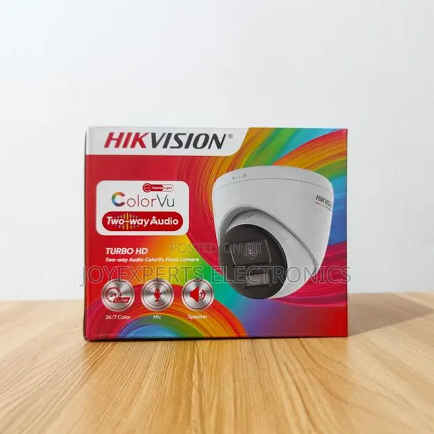 Hikvision 2MP Two-Way Audio ColorVu Turret Camera (DS-2CE72DF0T-LPTS) · Photo 1