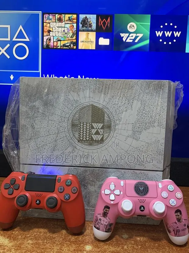 In Use Limited Edition Ps4 With Two Controllers and All Accessories · Photo 1