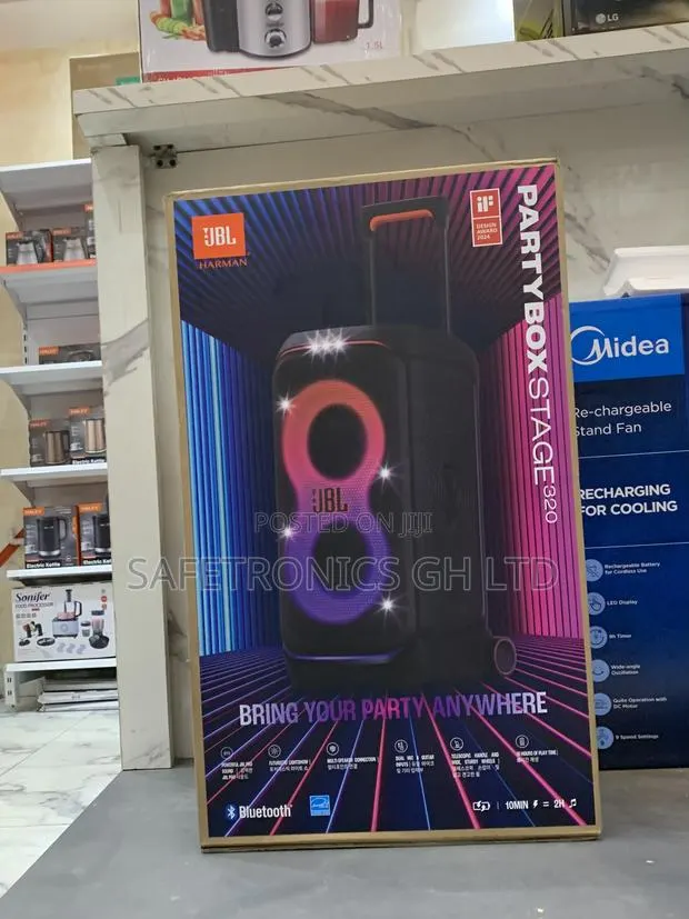 Essential JBL Partybox Stage 320 Bluetooth Electric 240 Watts Speaker · Photo 1