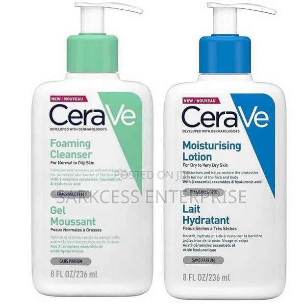 Cerave Moisturizing Lotion & Foaming Cleanser Fl Oz/ 236ml · Photo 1