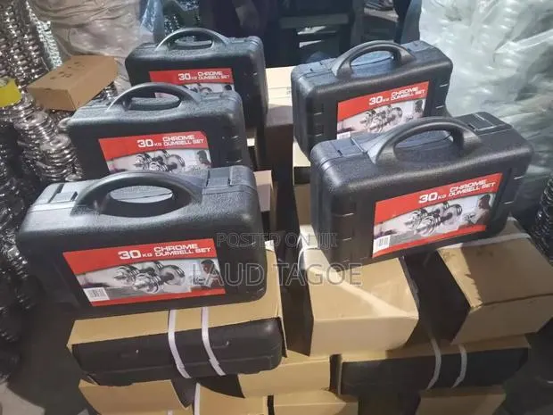 30kg Dumbbell Set Chrome Plated · Photo 2