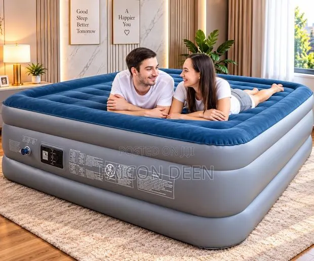 Powerful Automatic Inflation: Inbuilt Pump Double Size Air Mattress · Photo 1