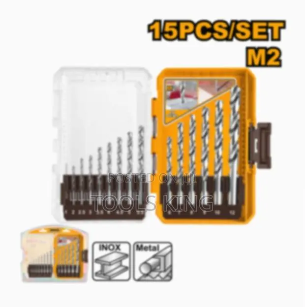 15 PCS M2 HSS Drill Bits - Akdl51508 · Photo 1