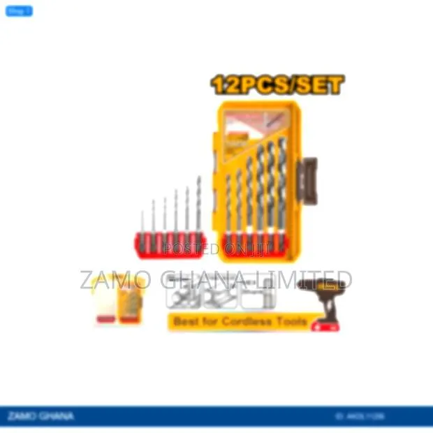12 PCS HSS Drill Bits - Akdl11206 · Photo 1