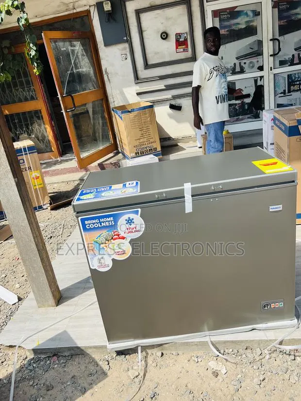 Eco Mode Function Sleek Chest 200l Grey Single Door Nasco Freezer And · Photo 1