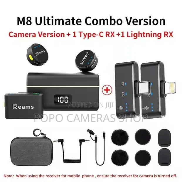 Beams M8 Ultimate Combo Lapel Microphone · Photo 1