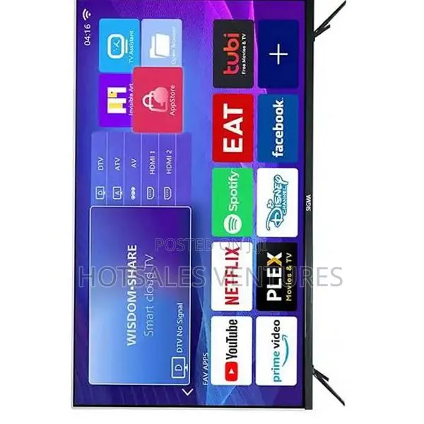 Affordable Sigma 43′′ Smart Android Frameless Satellite TV-SIG-K43V6-S · Photo 1