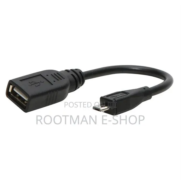 Micro-Usb (Type-B) Male to Usb 2.0 (Type-A) Female Slim Otg · Photo 1