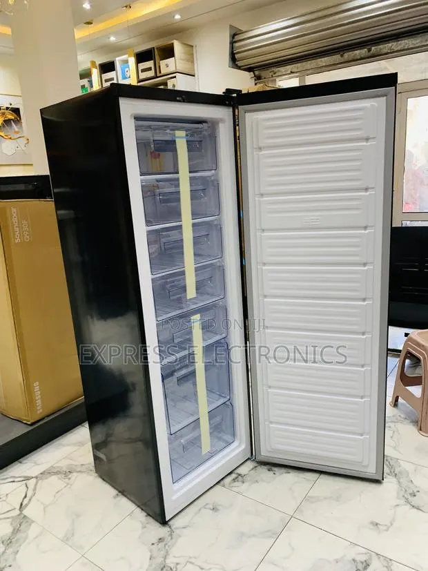 Lovely New Dark Grey Color Upright Freezer Puf-370 Pearl. · Photo 1