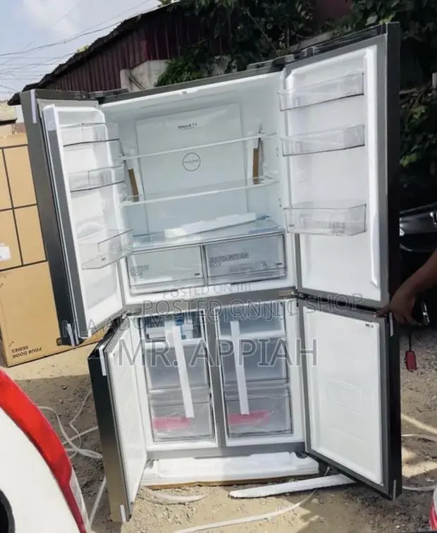 Extremely Cooling Midea 474L Side by Side Fridge(Gray) · Photo 1