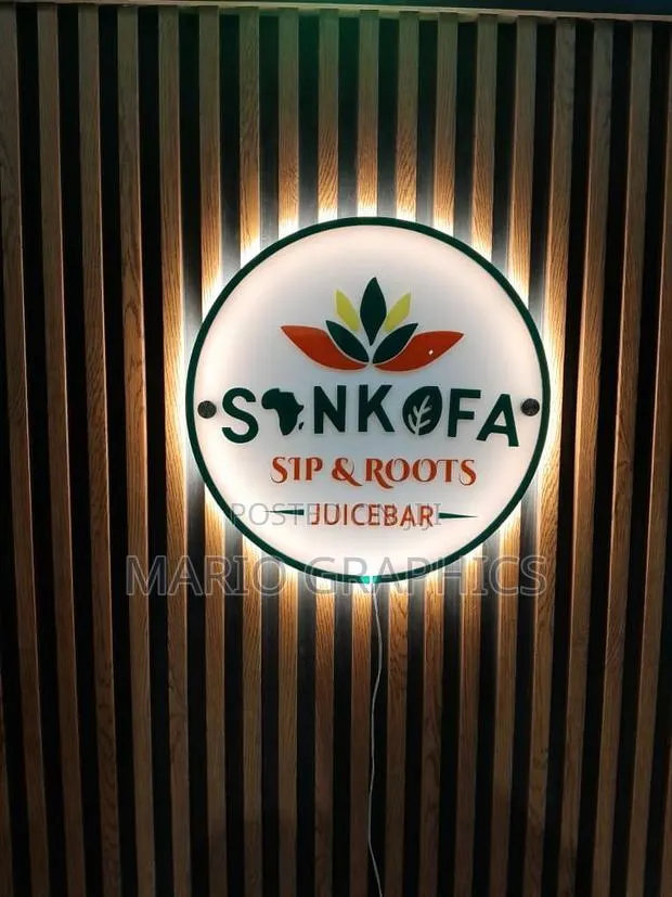 Custom Acrylic Logo With/Without Light(Indoor Signage) · Photo 1