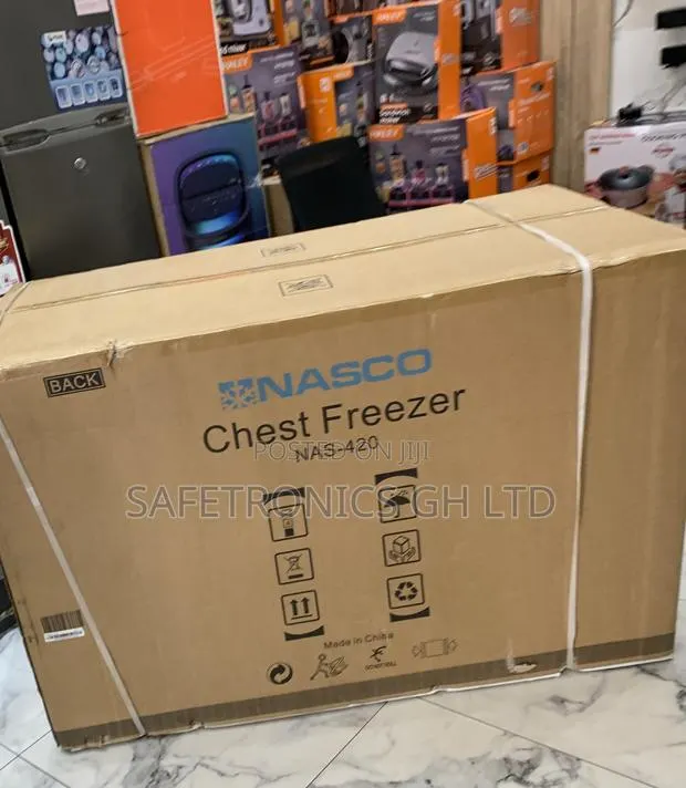 Sealed Grey Nasco NAS-420 380-Liter, Single-Door Chest Freezer · Photo 1