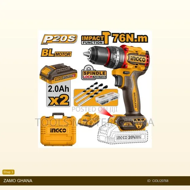 Compact Brushless Cordless Impact - Cidli20768 · Photo 1
