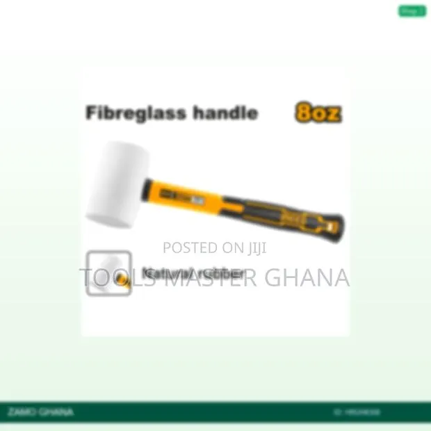 Rubber Hammer 8oz White - Hruh8308 · Photo 1