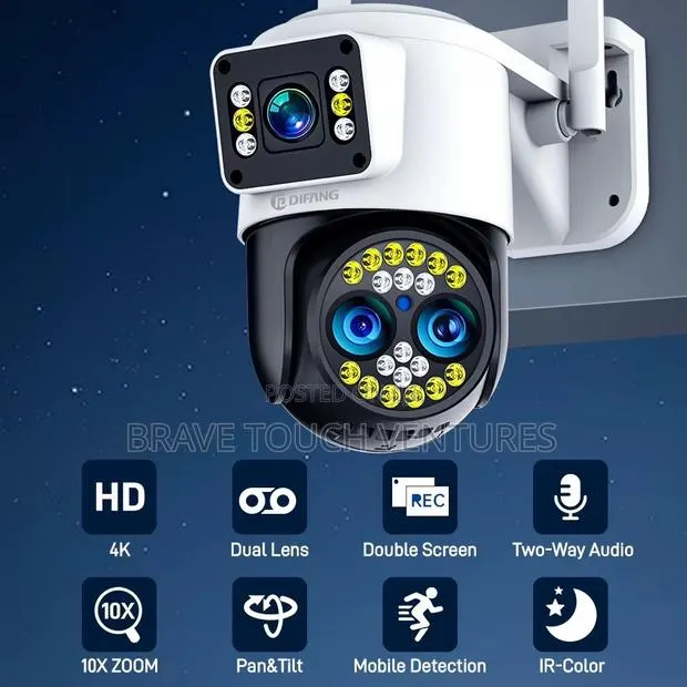 Difang 8MP 10x Zoom 2 Lens Wifi CCTV Secuity Camera · Photo 1