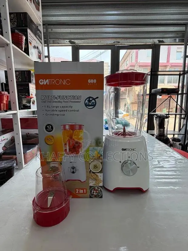 GTRONIC Blender 600W - 1.6L + Grinder - 2 in 1 Cell Wall Breaking · Photo 1