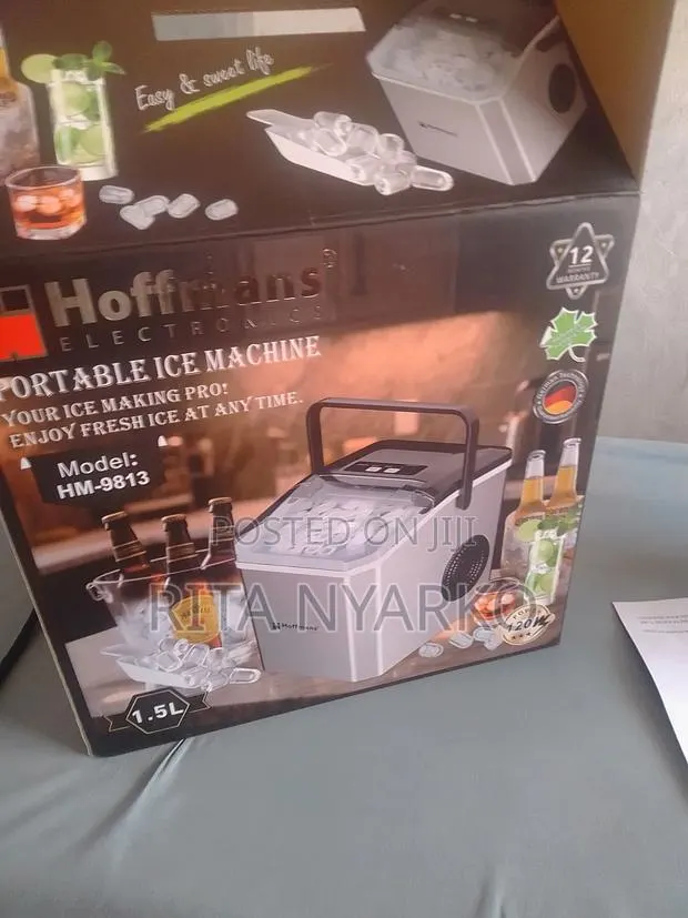 1.5 Litres Hoffmans Portable Ice Machine · Photo 1