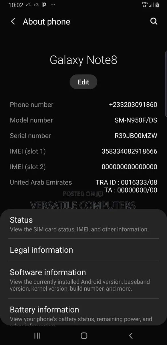 Samsung Galaxy Note 8 64 GB Gold · Photo 1